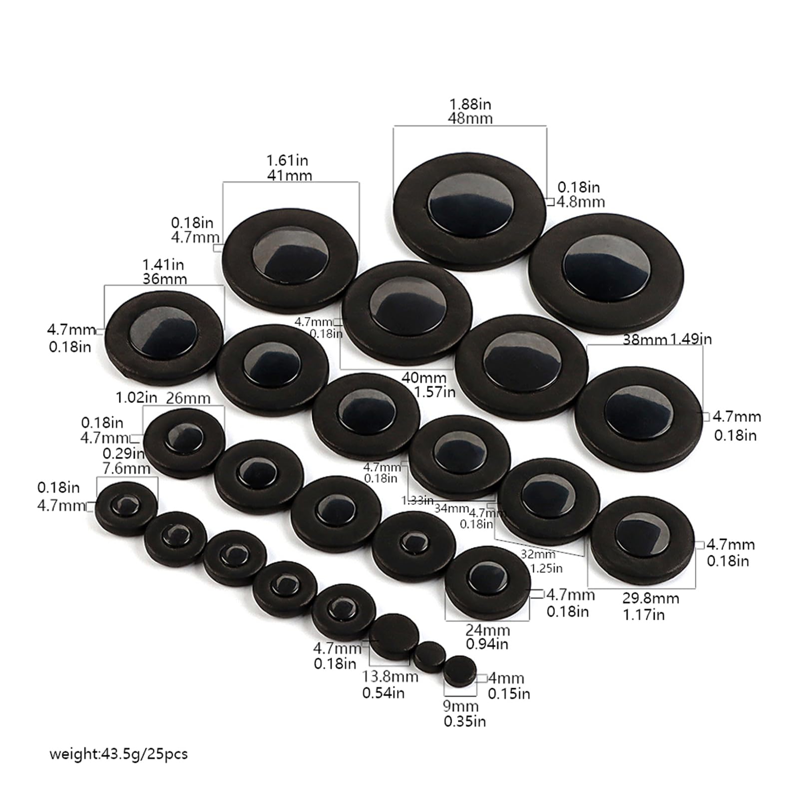 Amazon | 25pcsテナーソプラノサックスパッドセットサクソフォンパッド